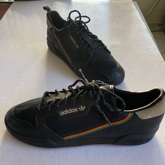 ADIDAS Men’s Continental 80 Low Black Sneakers Size 9 - Picture 1 of 8
